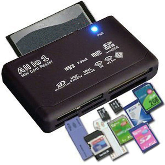 All In One Card Reader USB 2.0 SD Card Reader Adapter Support TF CF SD Mini SD SDHC MMC MS XD